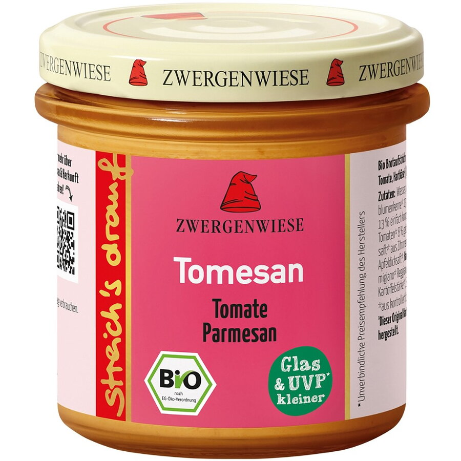 Oferte la Crema Tartinabila Vegetala Tomesan cu Tomate si Parmezan fara Gluten Ecologica/Bio 135g