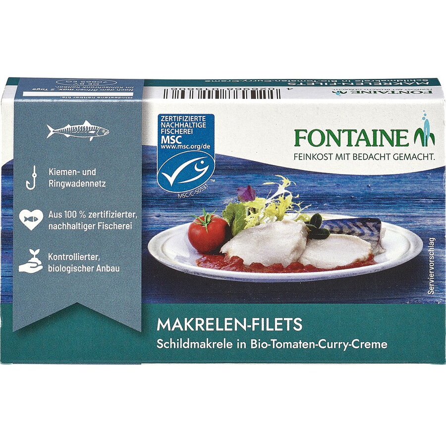 Oferte la File de Macrou fara Piele in Crema de Curry cu Rosii 125g