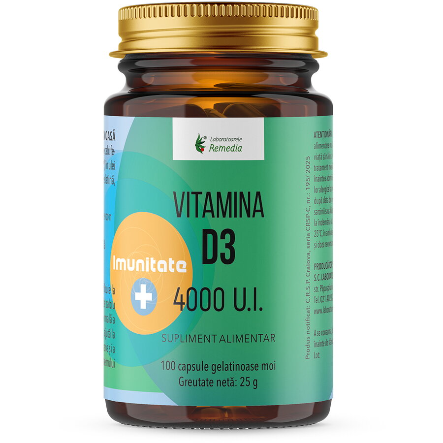 Oferte la Vitamina D3 4000UI 100cps moi