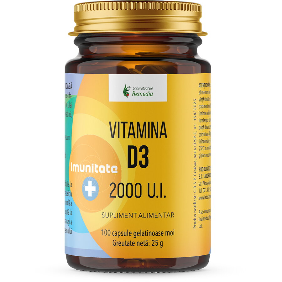 Oferte la Vitamina D3 2000UI 100cps moi