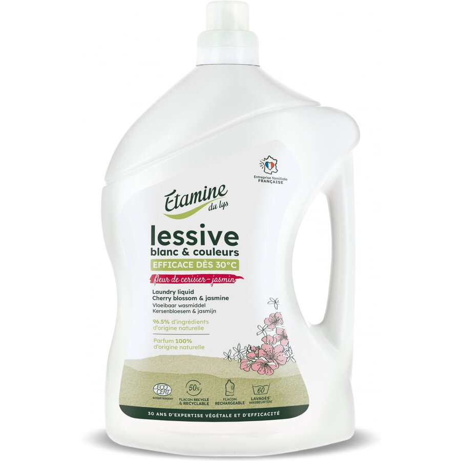 Oferte la Detergent pentru Rufe Albe si Colorate cu Parfum de Flori de Cires si Iasomie Format Mare 3L