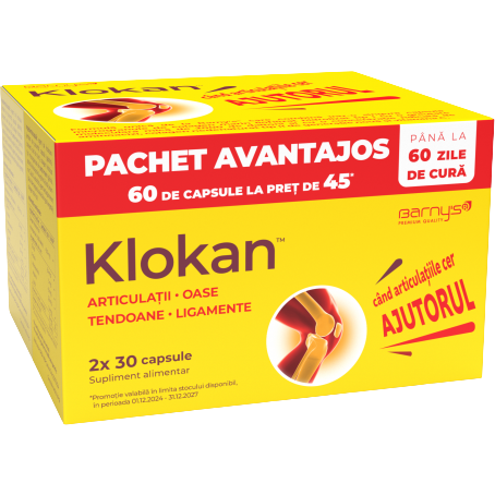 Oferte la Klokan (Articulatii, Oase, Tendoane, Ligamente) 60cps la pret de 45cps