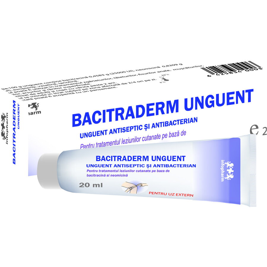 Oferte la Bacitraderm Unguent Antiseptic si Antibacterian 20ml