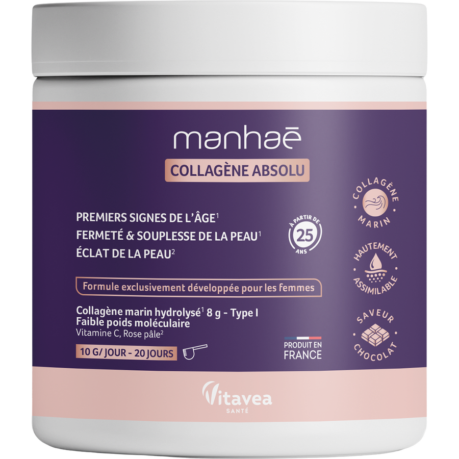 Oferte la Collagene Absolu - Pudra de Colagen cu Gust de Cacao si Petale de Trandafiri 200g Vitavea,