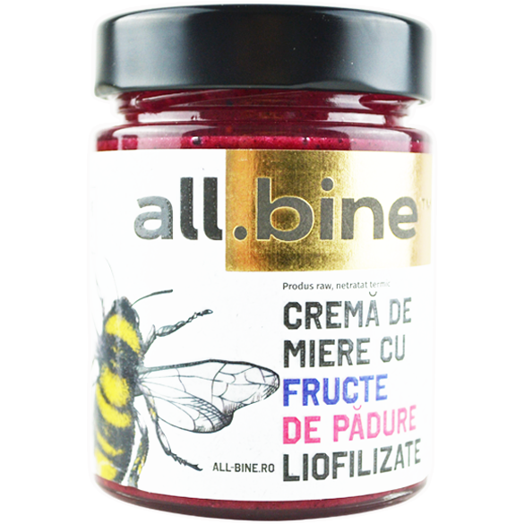 Oferte la Crema de Miere cu Fructe de Padure Liofilizate 300g