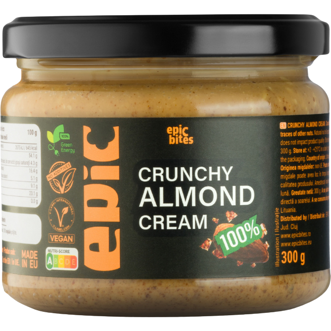Oferte la Crema Crocanta de Migdale fara Zahar Adaugat 300g