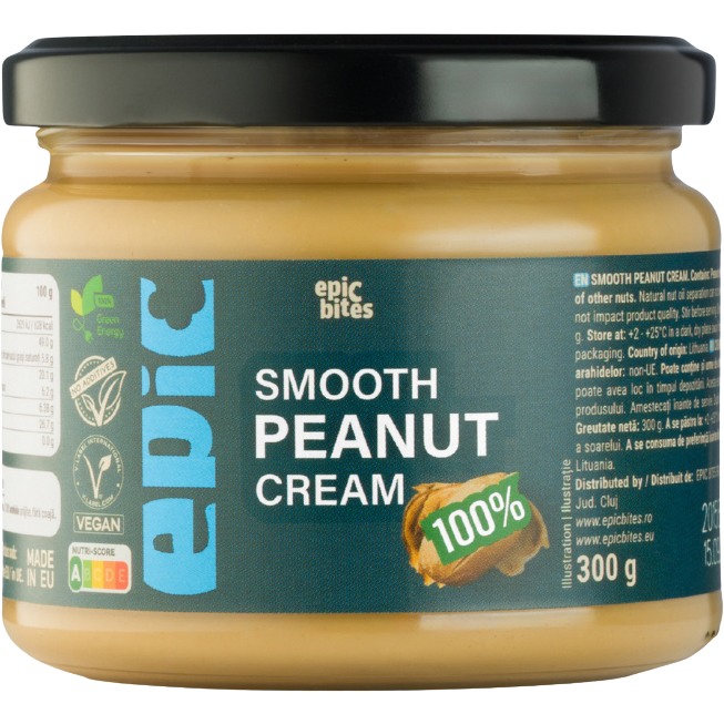 Oferte la Crema Fina de Arahide fara Zahar Adaugat 300g
