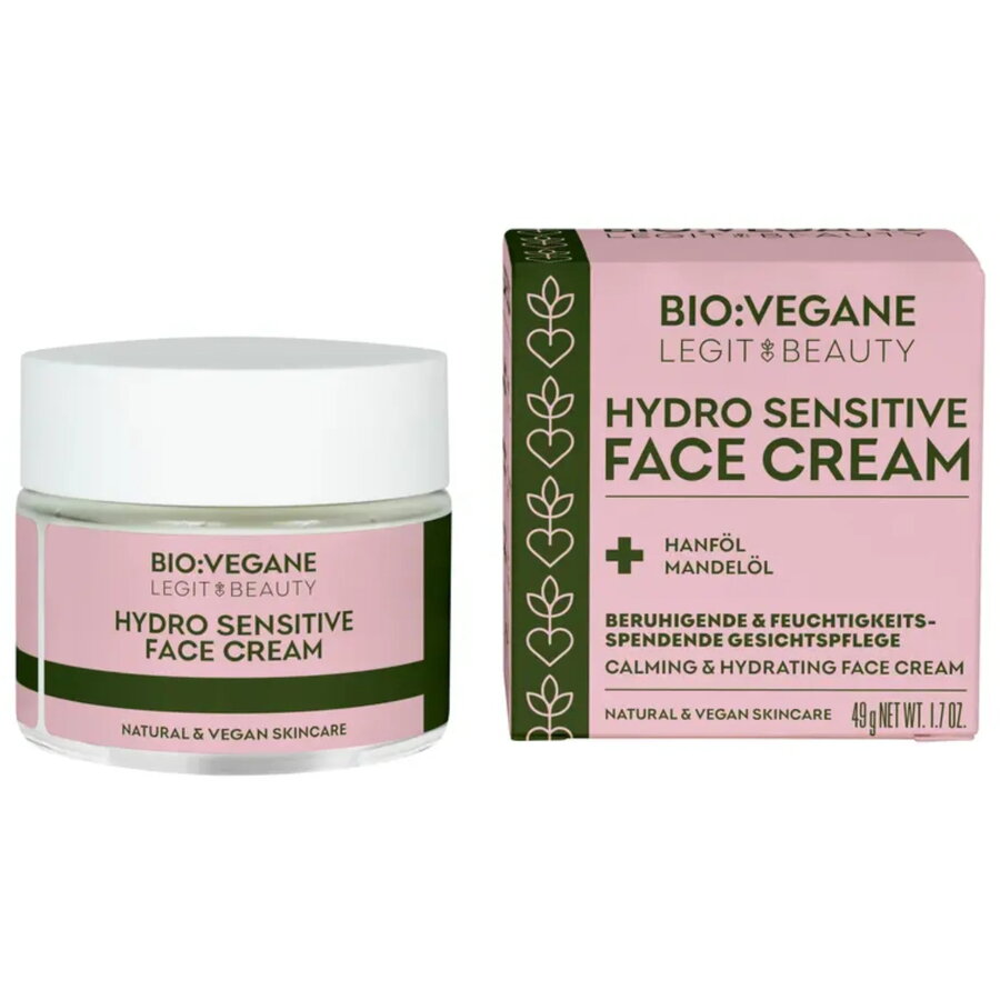 Oferte la Crema Hidratanta si Calmanta pentru Ten Sensibil cu Ulei de Canepa si Ulei de Migdale Hydro Sensitive 49g
