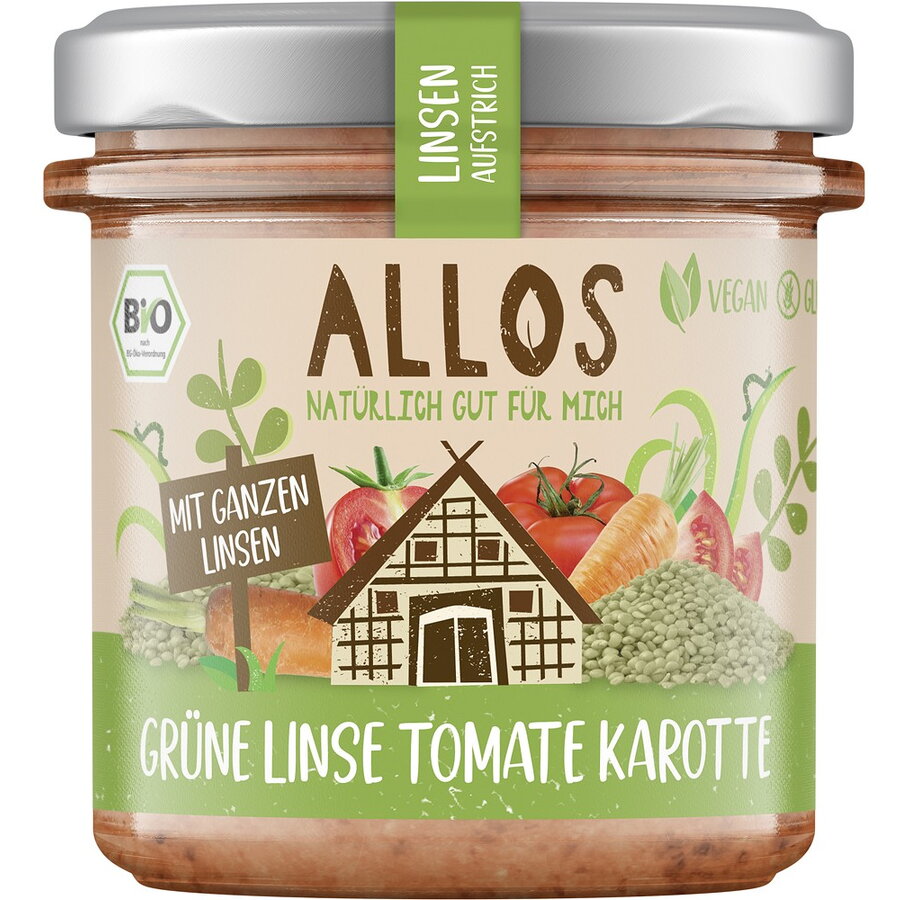 Oferte la Crema tartinabila din linte verde, tomate si morcovi, fara gluten