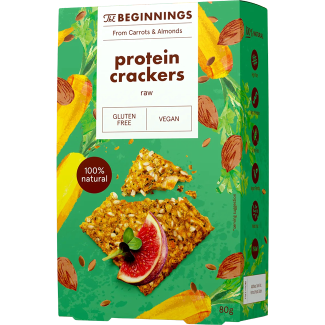 Oferte la Crackers Proteici Raw fara Gluten 80g