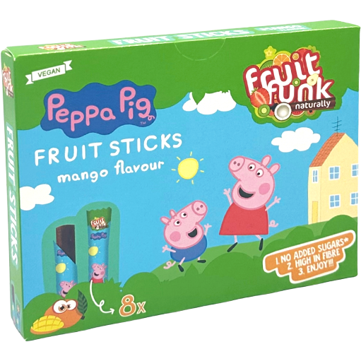 Oferte la Sticks din Fructe cu Mango fara Zahar Adaugat Peppa Pig 8x10g