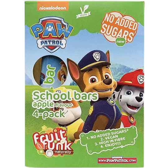 Oferte la Baton din Fructe cu Mar fara Zahar Adaugat Paw Patrol 4x20g