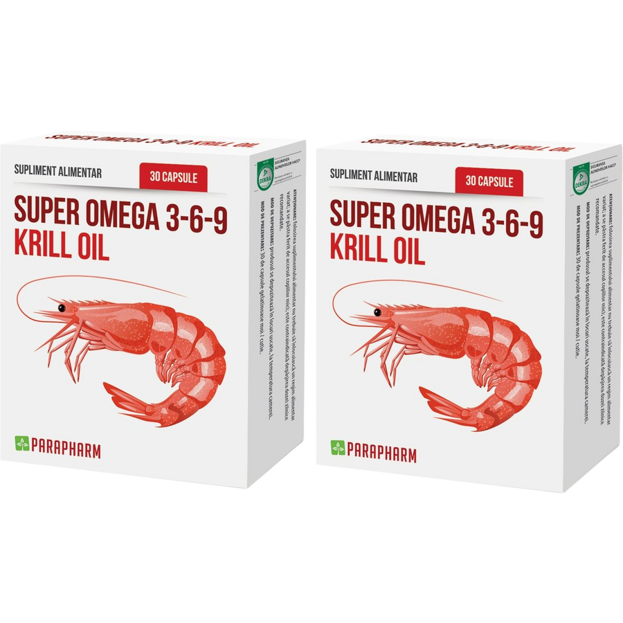 Oferte la Pachet Super Omega 3-6-9  Krill Oil 30cps+30cps