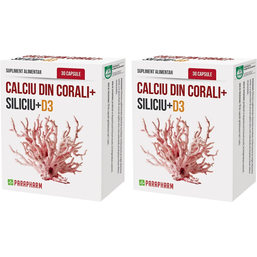 Oferte la Pachet Calciu din Corali+Si+D3  30cps+30cps