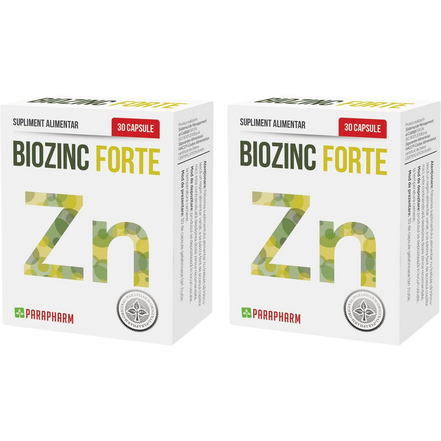 Oferte la Pachet Biozinc Forte 30cps+30cps
