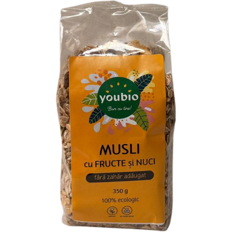Oferte la Musli cu Fructe si Nuci fara Zahar Adaugat 350g
