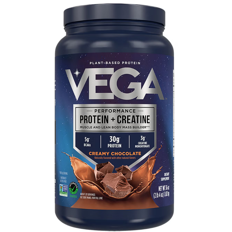 Oferte la Proteina Vegetala + Creatina cu Aroma de Ciocolata 1002g