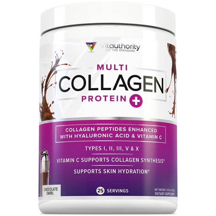 Oferte la Colagen cu Peptide Imbunatatite cu Acid Hialuronic, Vitamina C si Aroma de Ciocolata 316g