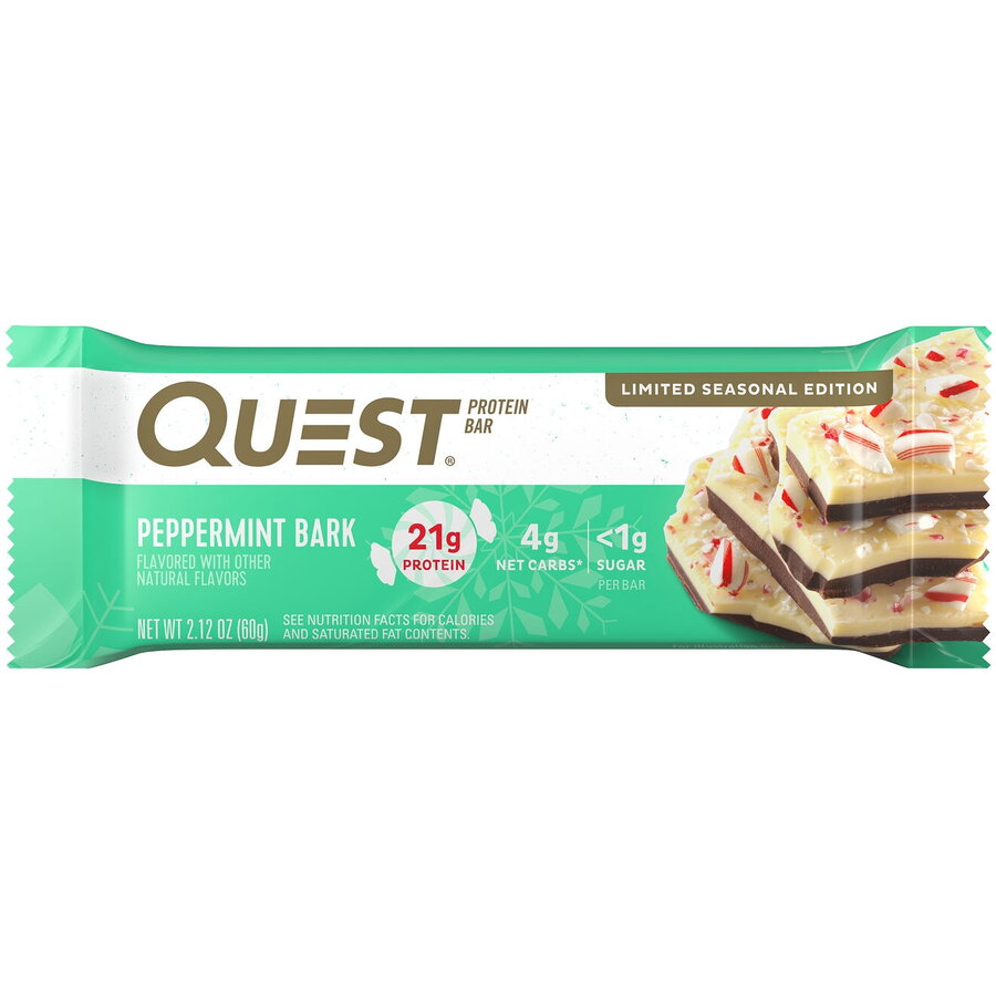 Oferte la Baton Proteic cu Aroma de Peppermint Bark 60g