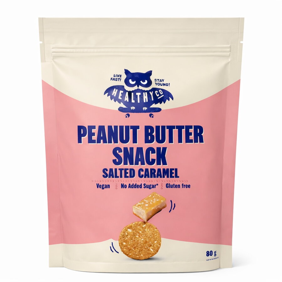 Oferte la Mini Gustari cu Unt de Arahide si Caramel Sarat fara Zahar Adaugat 80g