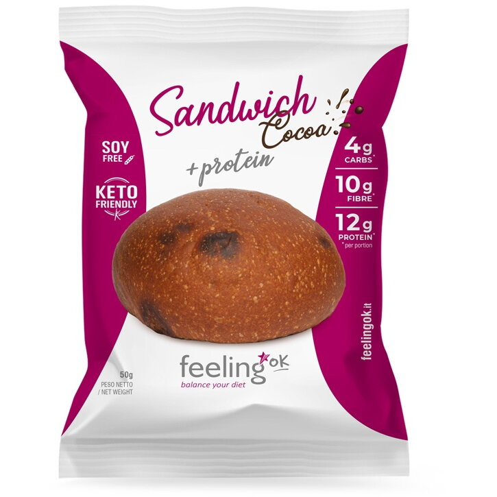 Oferte la Chifla cu Cacao Low-Carb Keto Proteica fara Zahar Adaugat 50g