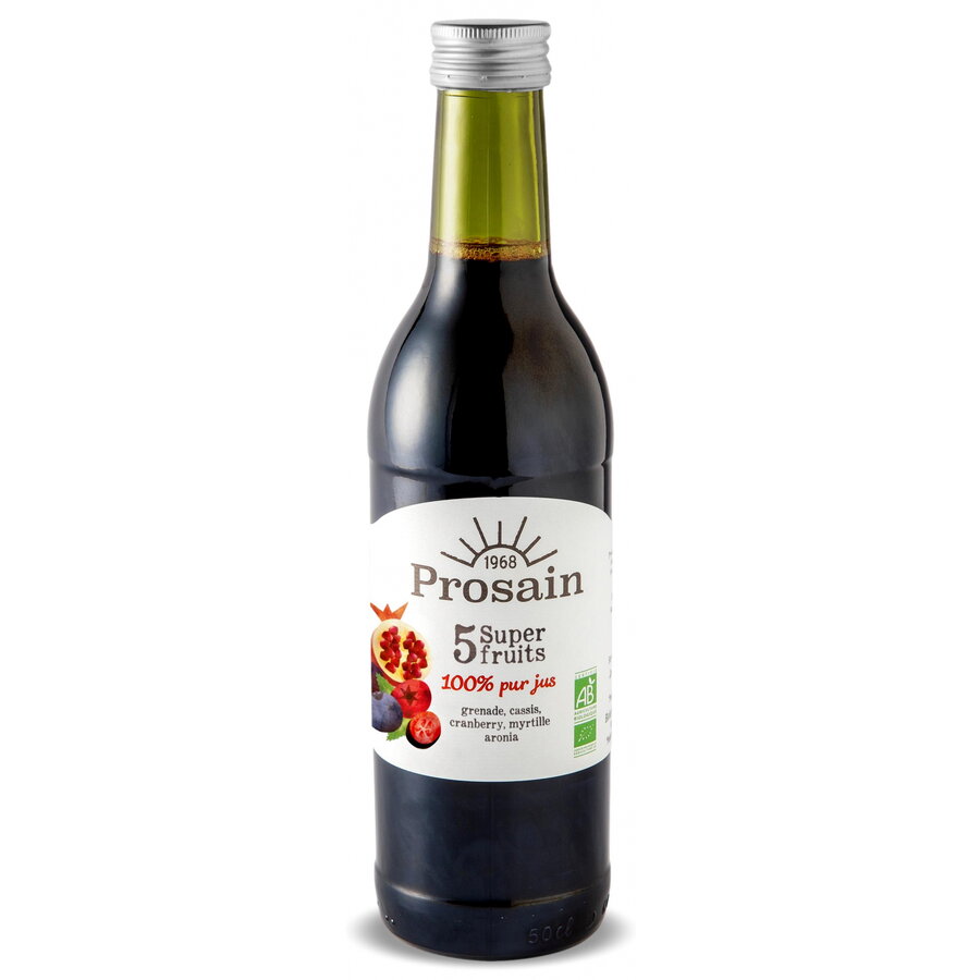 Oferte la Suc din 5 Super Fructe fara Zahar Adaugat Ecologic/Bio 500ml