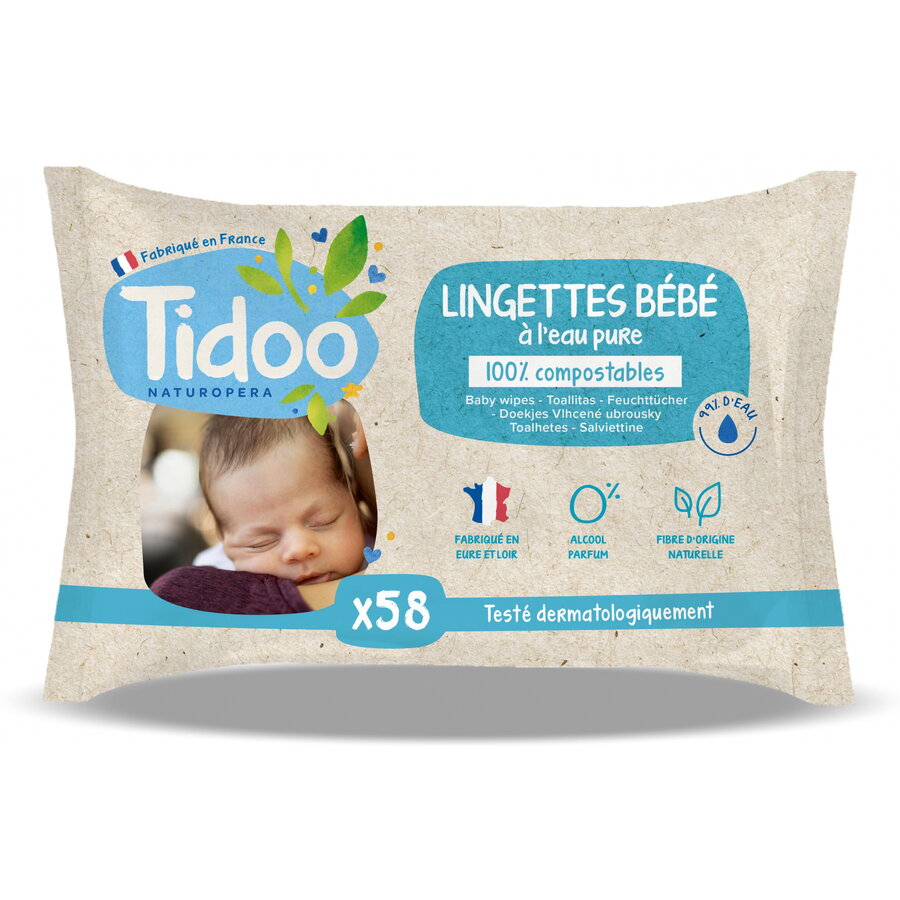 Oferte la Servetele Umede pentru Bebelusi cu Apa Pura 58buc