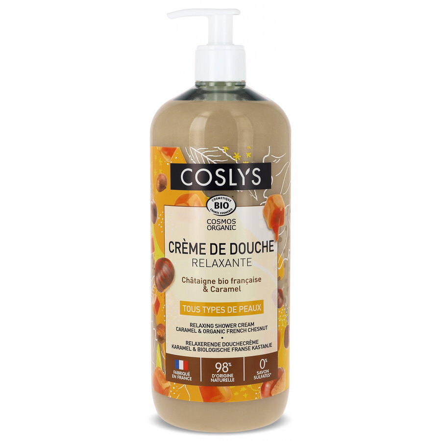 Oferte la Crema Bio de Dus Relaxanta cu Castane si Caramel Format Mare 1L