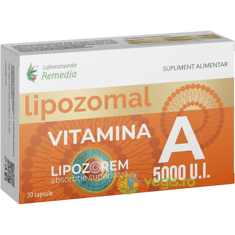 Oferte la Vitamina A Lipozomala 5000UI 30cps