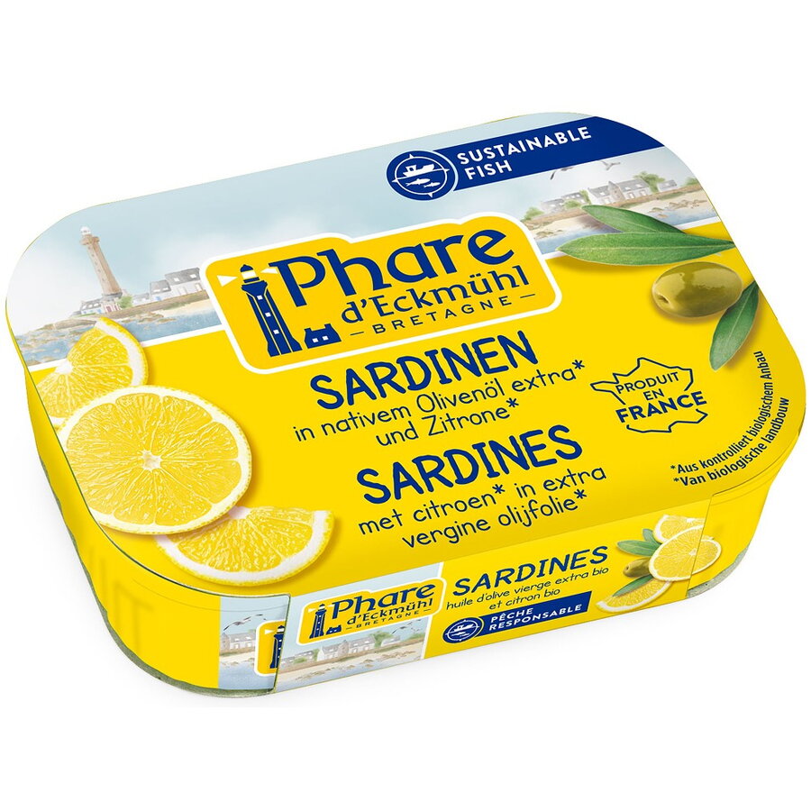 Oferte la Sardine in Ulei de Masline Extravirgin cu Lamaie 135g