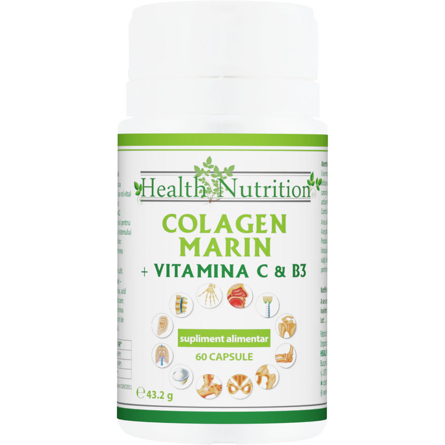 Oferte la Colagen Marin Forte + Vitamina B3 + Vitamina C 60cps
