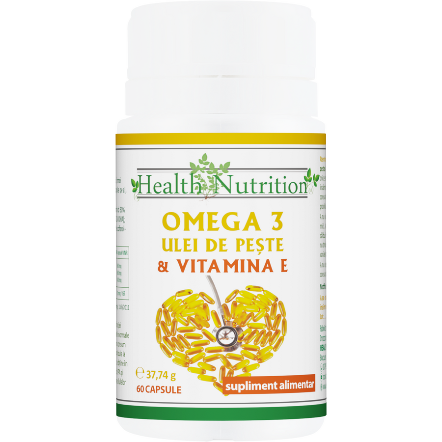Oferte la Omega 3 Ulei de Peste 500mg + Vitamina E 5mg 60cps moi