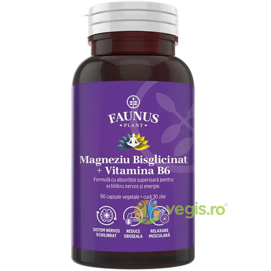 Oferte la Magneziu Bisglicinat + B6 90cps