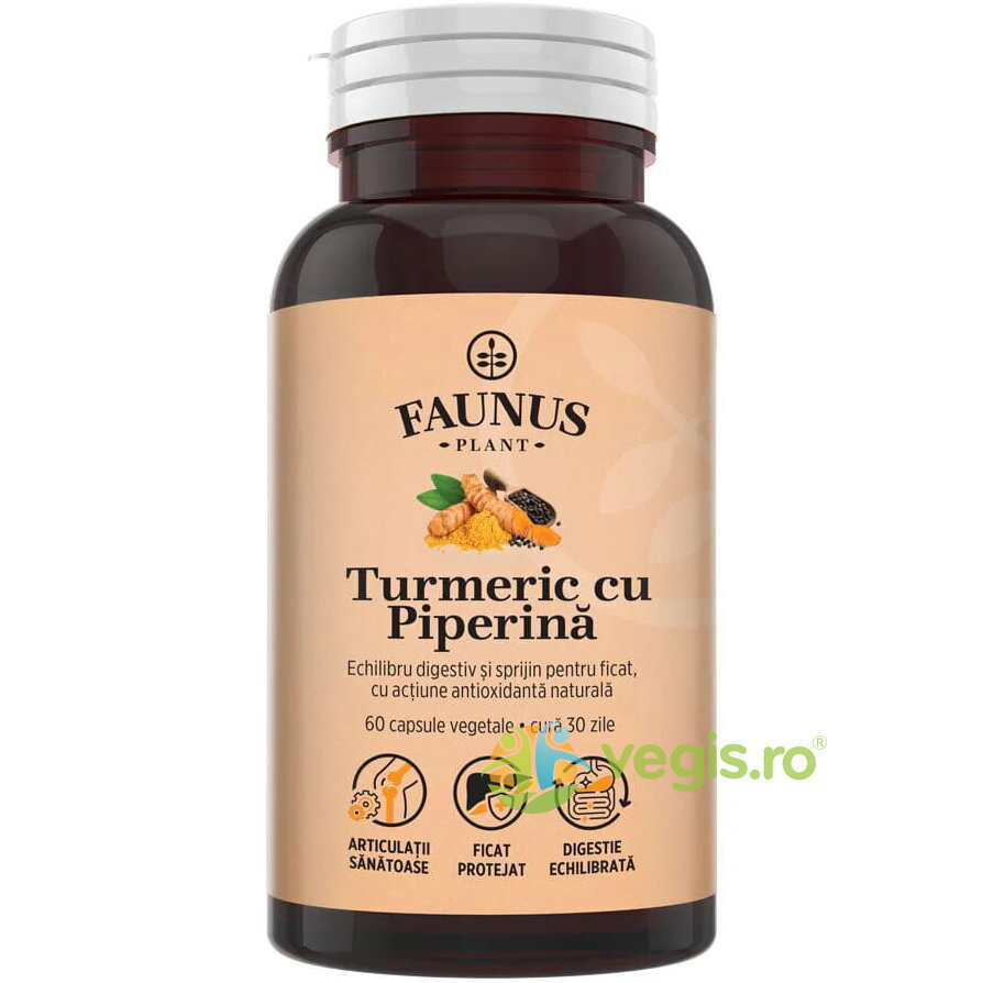 Oferte la Turmeric cu Piperina 60cps