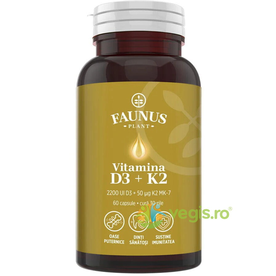 Oferte la Vitamina D3 + K2 60cps
