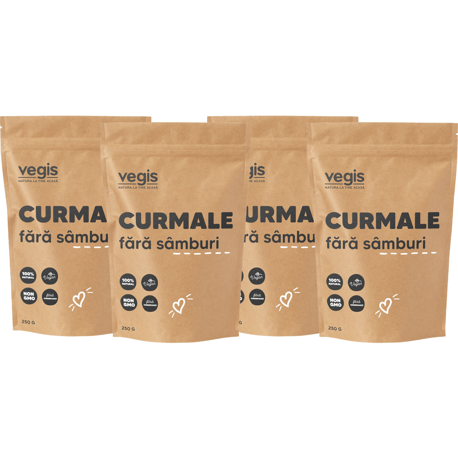 Oferte la Pachet Curmale fara Samburi 1kg (4 x 250g)