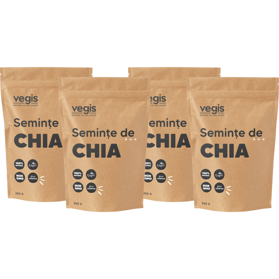 Oferte la Pachet Seminte de Chia 1kg (4 x 250g)