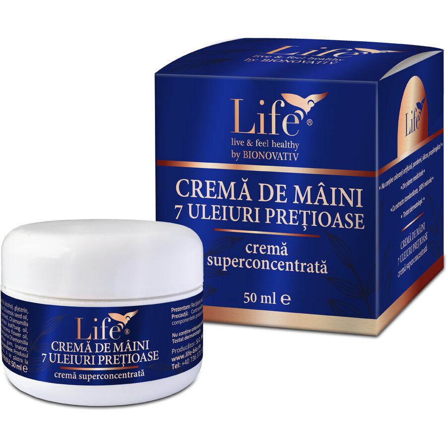 Oferte la Crema de Maini cu 7 Uleiuri Pretioase 50ml