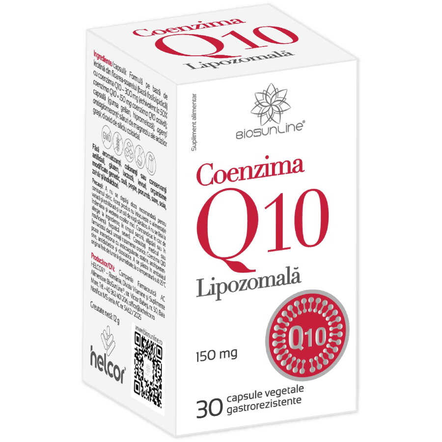 Oferte la Coenzima Q10 Lipozomala 150mg 30cps gastrorezistente