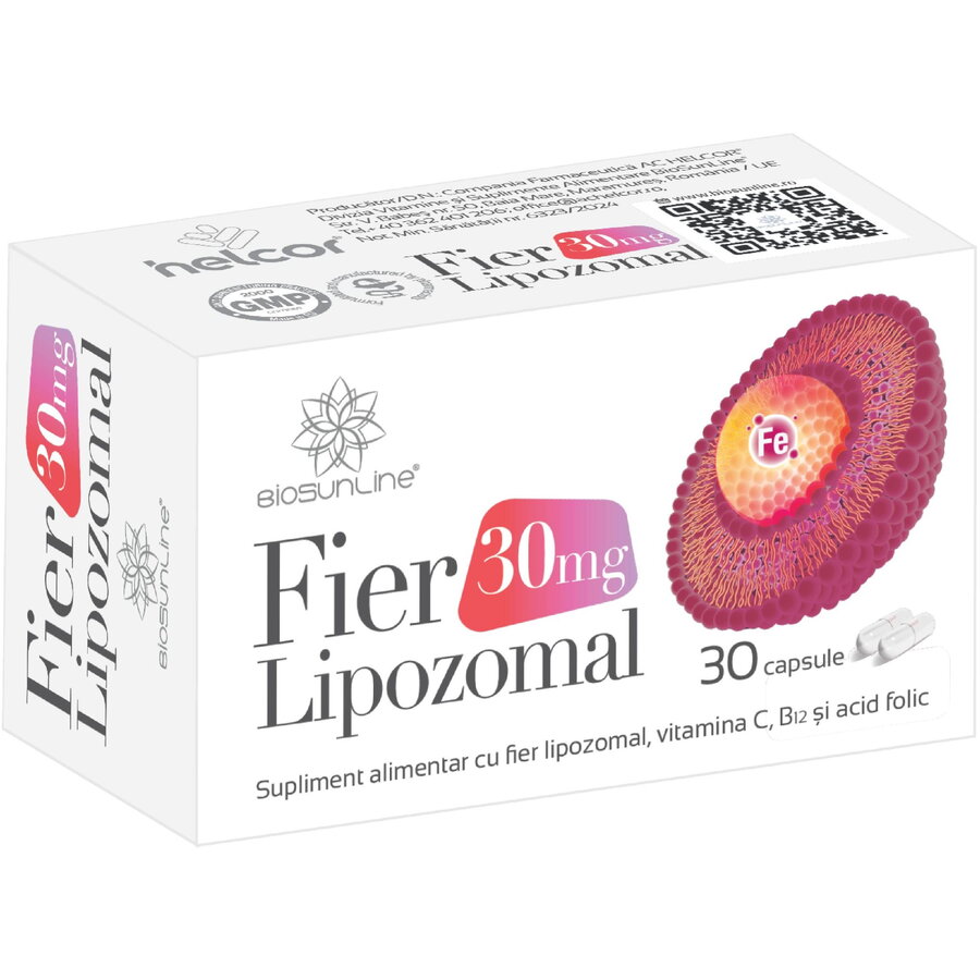 Oferte la Fier Lipozomal 30mg 30cps