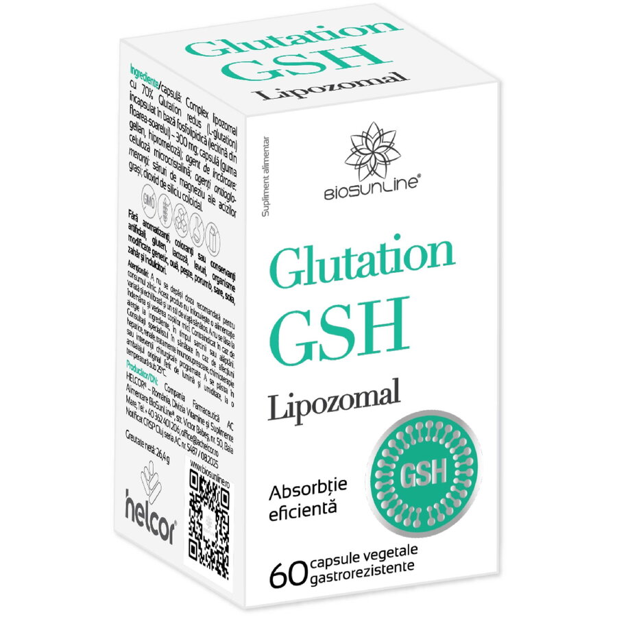 Oferte la Glutation Lipozomal GSH 60cps