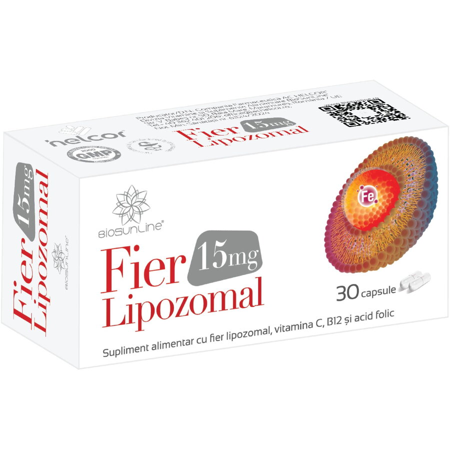 Oferte la Fier Lipozomal 15mg 30cps