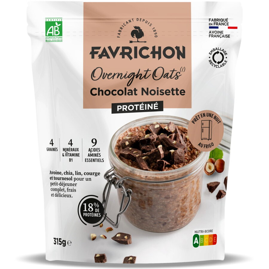 Oferte la Cereale din Ovaz cu Ciocolata si Alune de Padure (Preparare peste Noapte) Ecologice/Bio 315g