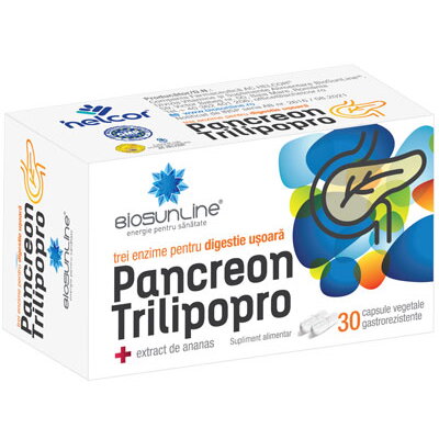 Oferte la Pancreon Trilipopro 30cps gastrorezistente