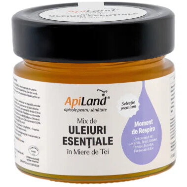 Oferte la Mix de Uleiuri Esentiale in Miere de Tei - Moment de Respiro 250g