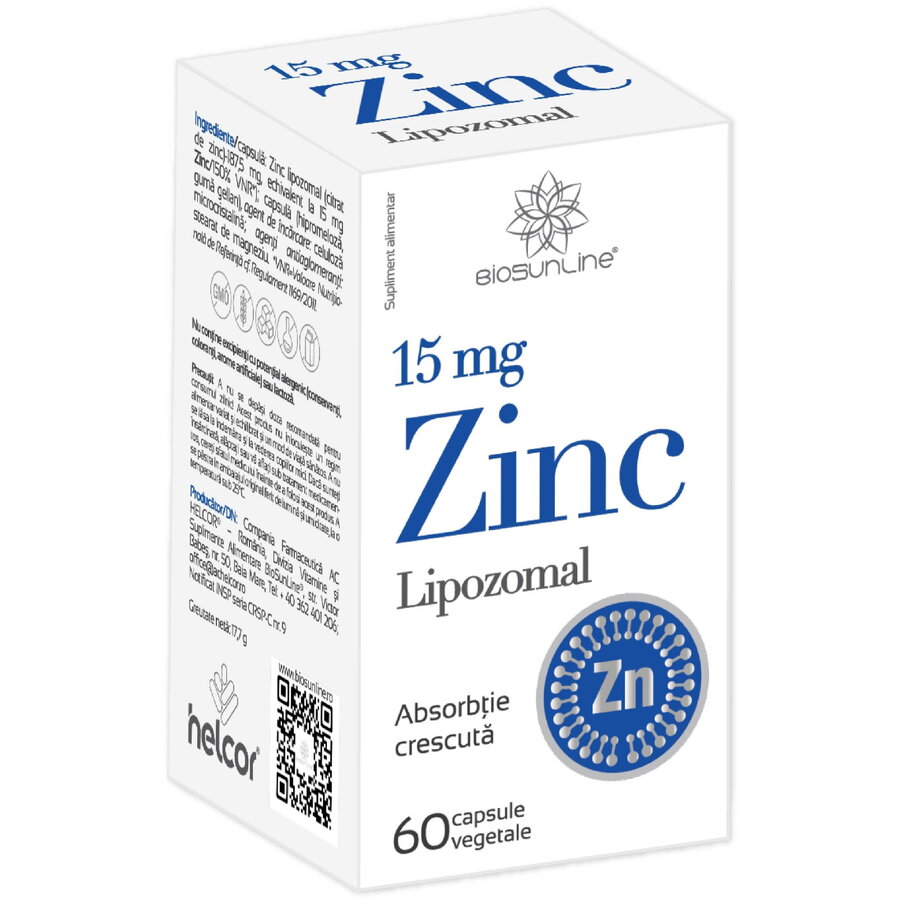 Oferte la Zinc Lipozomal 60cps vegetale