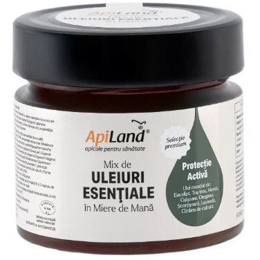 Oferte la Mix de Uleiuri Esentiale in Miere de Mana - Protectie Activa 250g
