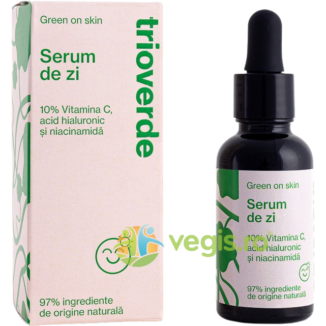 Oferte la Ser de Zi cu 10% Vitamina C Lipozomala, Acid Hialuronic si Niacinamida 30ml
