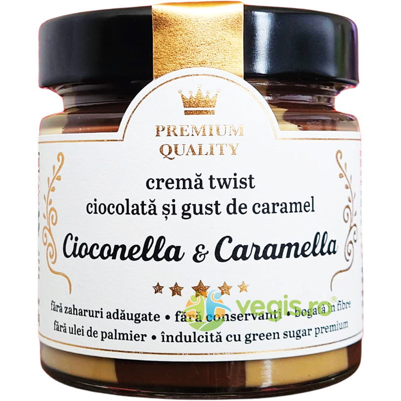 Oferte la Crema Twist Caramella si Cioconella fara Zahar Adaugat Secretele Ramonei 350g