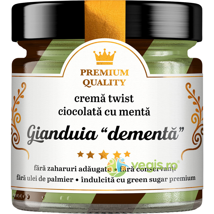 Oferte la Crema Twist Ciocolata cu Menta Gianduia Dementa fara Zahar Adaugat Secretele Ramonei 350g